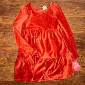 Cynthia Rowley Rust Ribbed Velvet Dress
